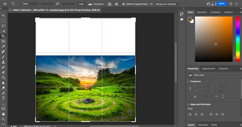 how to expand canvas in photoshop generative fill
