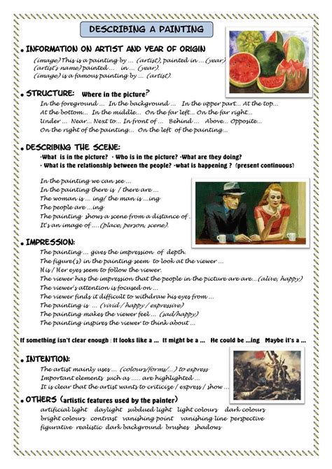 How To Explain An Artwork Example