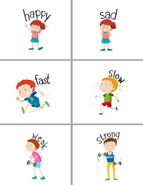 how to explain opposite to children