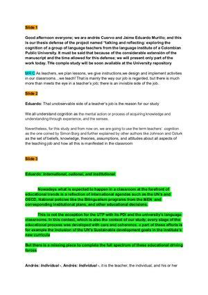 how to explain research design in defense script