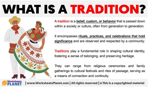 how to explain tradition to a child