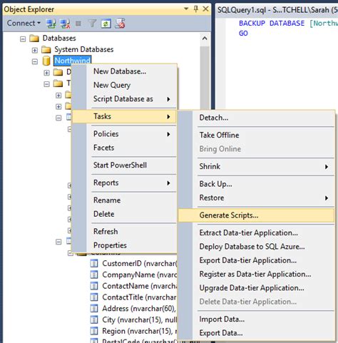 How To Export A Table In Sql Server