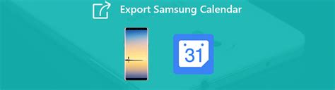 how to export calendar from samsung