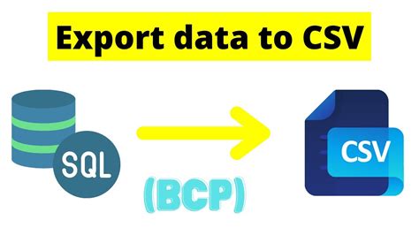 How To Export Csv File Using Bcp
