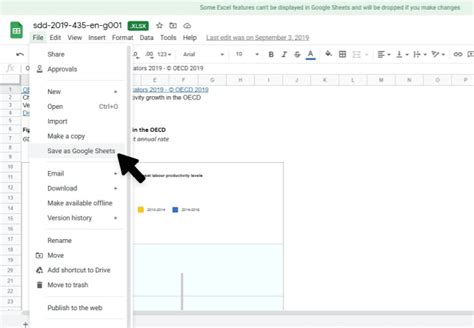 how to export data from excel to google sheets