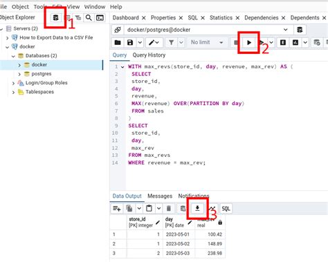 how to export data from postgresql to csv