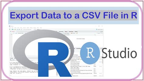 how to export data from r to csv