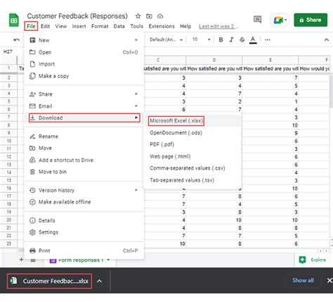 how to export google finance data to excel
