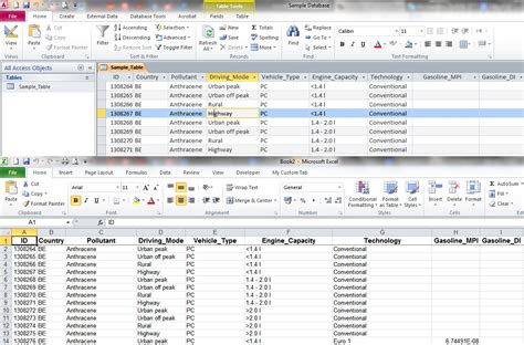 how to export large data from ms access to excel