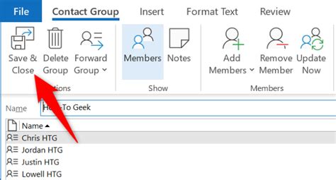 how to export members of a distribution list in outlook