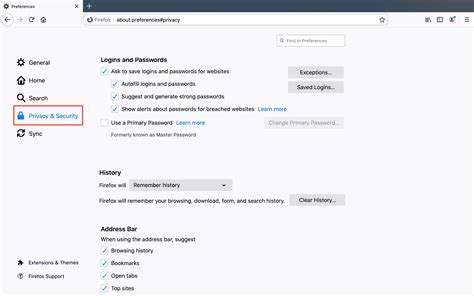 how to export passwords from firefox