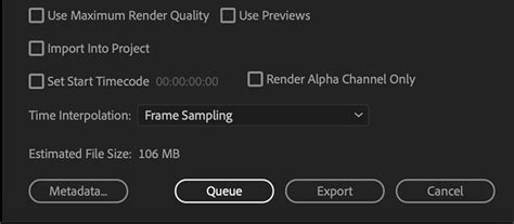 How To Export Queue In Premiere