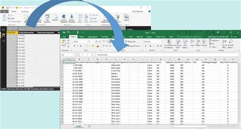 how to export transformed data from power bi to excel