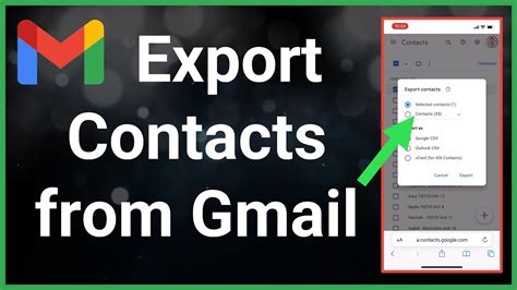 how to extract contacts from gmail to iphone