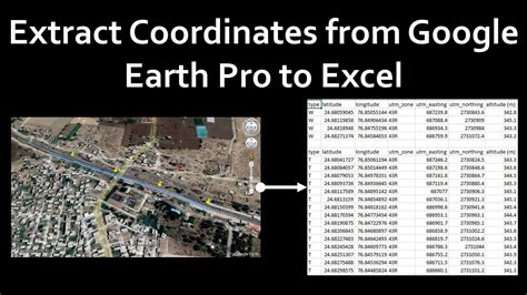 how to extract data from google earth to excel