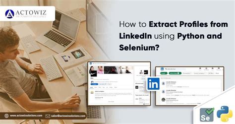 how to extract data from linkedin using python