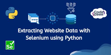 how to extract data from website using selenium python