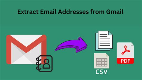 how to extract email addresses from gmail