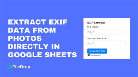 how to extract exif data from a picture