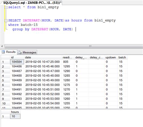 how to extract hour from datetime in sql server