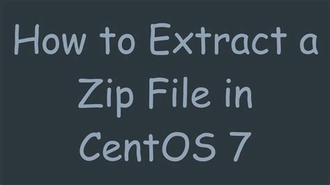 How To Extract Jar File In Centos 7