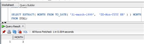 how to extract month from a date in oracle sql