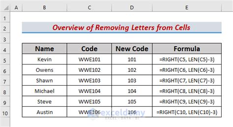 how to extract only letters from excel cell