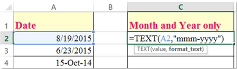 how to extract only month in excel