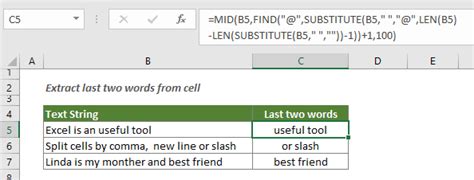 how to extract only words from a cell in excel