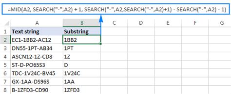 how to extract substring from text in excel