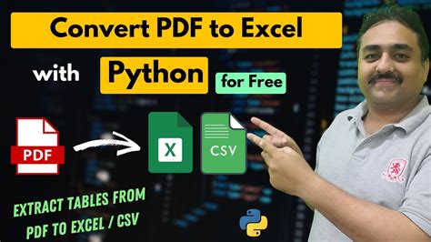 how to extract table from pdf to excel using python
