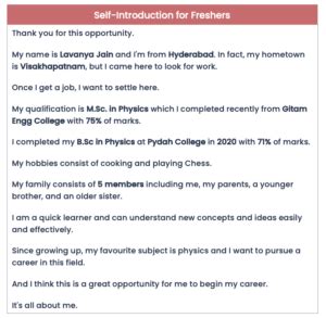 how to face interview for freshers