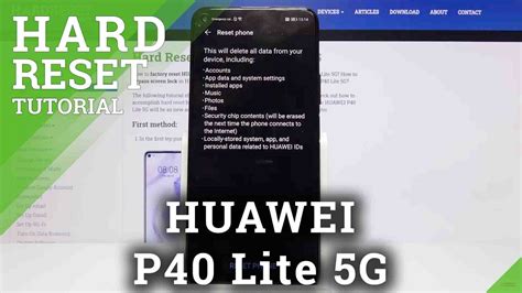 how to factory reset huawei p40