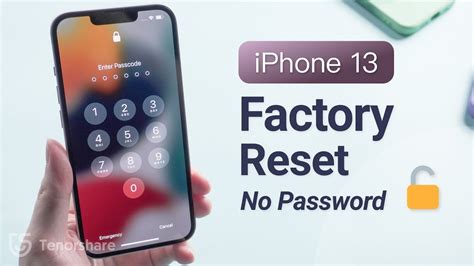 how to factory reset iphone 13 forgot passcode