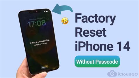 how to factory reset iphone 14 forgot passcode