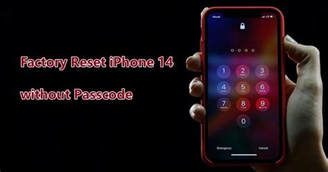 how to factory reset iphone 14 without passcode