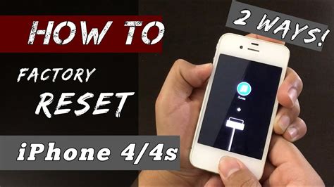 how to factory reset iphone 4s without passcode