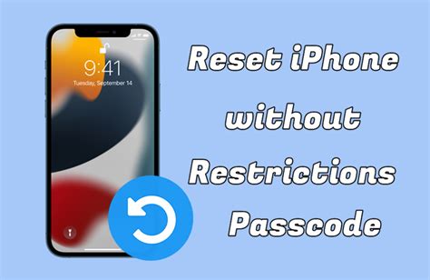 how to factory reset iphone 6 without restrictions passcode