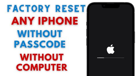 how to factory reset iphone forgot passcode without computer