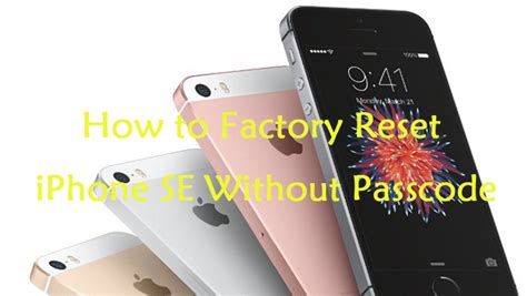 how to factory reset my iphone without passcode