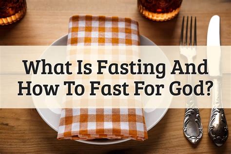 how to fast for answers from god