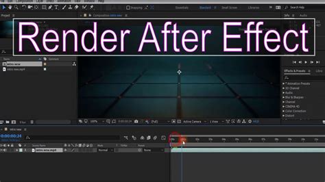 How to Properly Render Your Videos in Adobe After Effects CC 2017