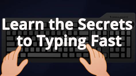 how to fast typing in keyboard
