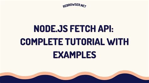 how to fetch data from api in node js