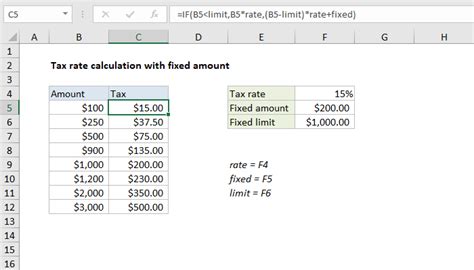 how to figure tax in excel