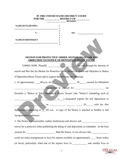 how to file a motion for protective order