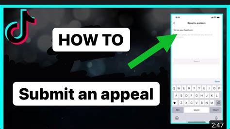 how to file an appeal on tiktok