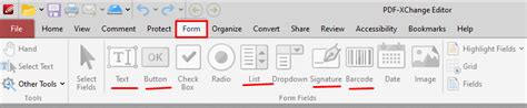How To Fill A Form In Pdf-Xchange Editor