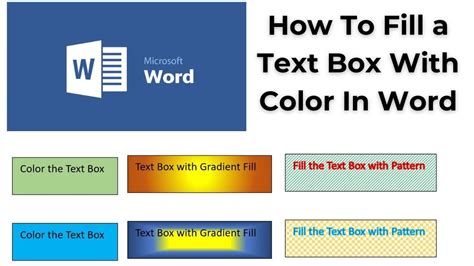 how to fill a text box with color in word mac
