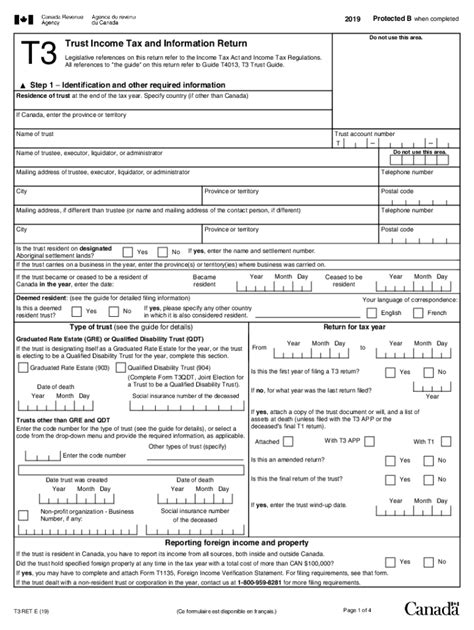 how to fill out t3 form